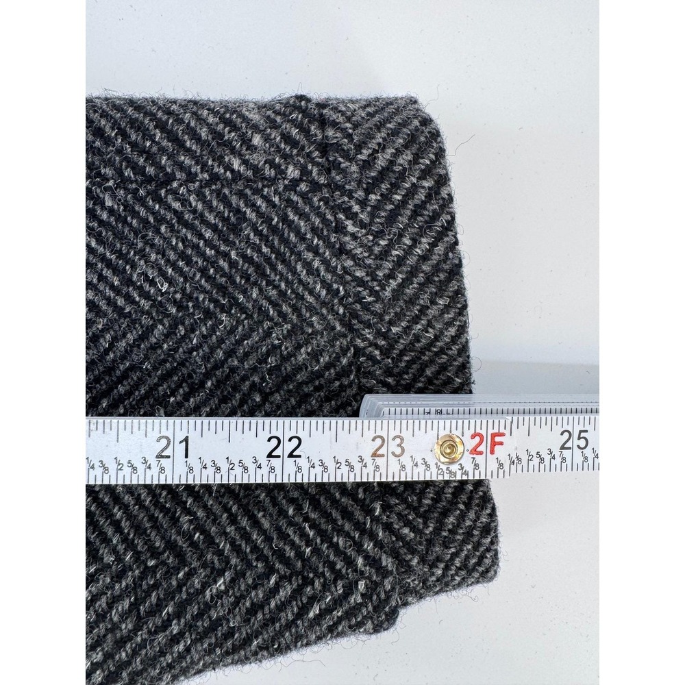 Vintage International Scene Herringbone Wool Blend Button Coat Women 7/8 Austria - Picture 9 of 14